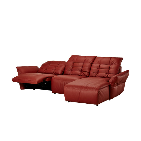 Диван угловой кожаный Red